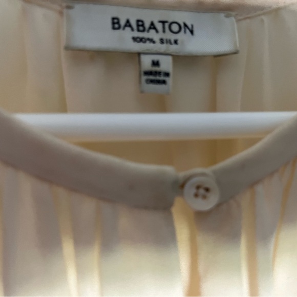 Silk Babaton top in cream - Picture 2 of 2